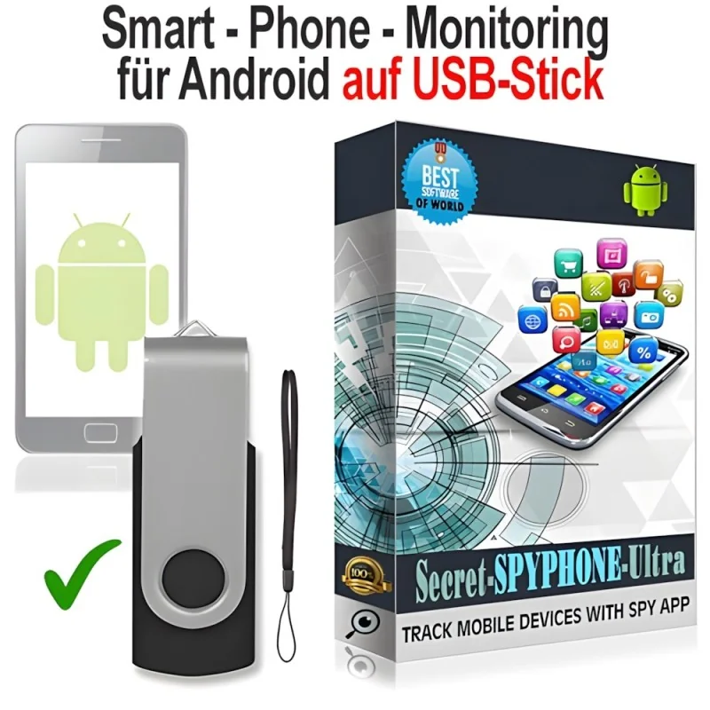 Secret-SPYPHONE für Android auf USB-Stick Secret-SPYPHONE für Android auf USB-Stick