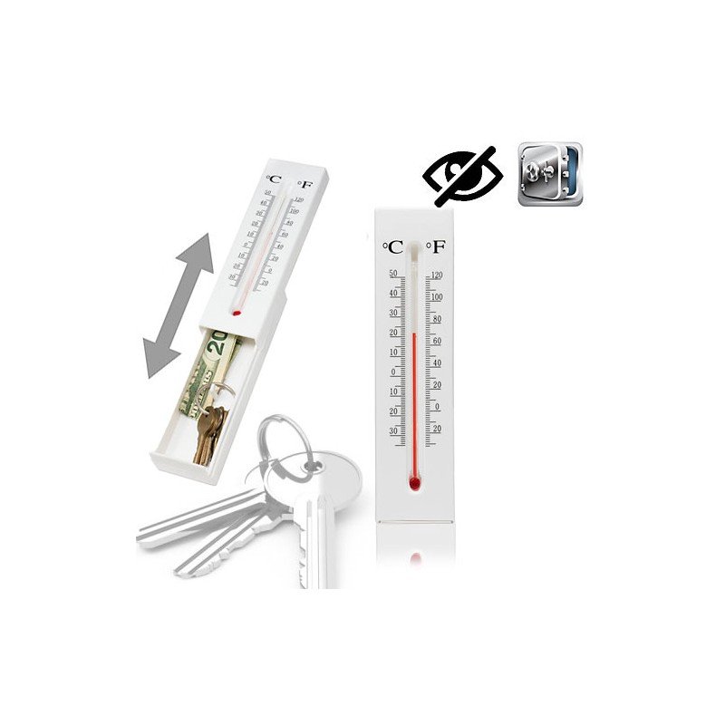 Thermometer mit Geheimfach - Top Schlüsselversteck.