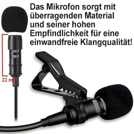 Krawattenclip-Spionagemikrofon