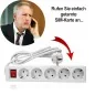 GSM-Abhörgerät in Steckdosenleiste