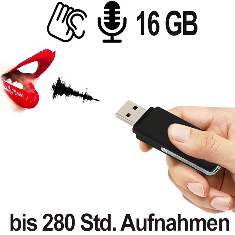 USB Audiorecorder, jetzt 16GB USB Audiorecorder, jetzt 16GB