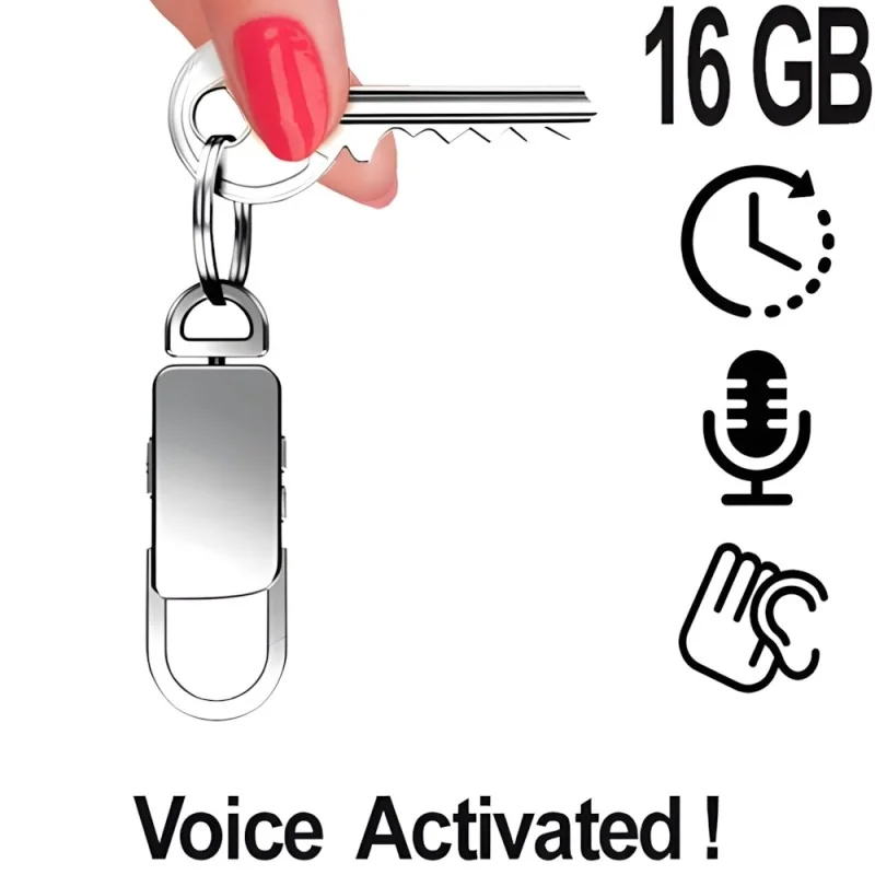 Schlüsselanhänger Recorder ,VAS, 16GB