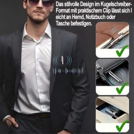 Kugelschreiber SPY-Recorder, VAS, 64GB - Spionage-Recorder - Bild 3