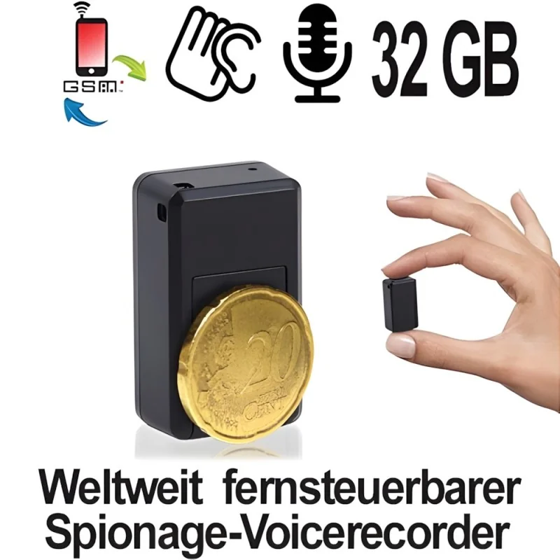 Fernsteuerbarer GSM Spionagerecorder Fernsteuerbarer GSM Spionagerecorder
