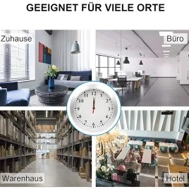 Full-HD Spy-Cam getarnt in Wanduhr-Kamera, 128 GB - Spionagekameras - Bild 3