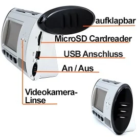 HD SpyCam getarnt im Wecker