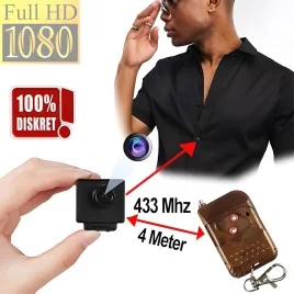 Mini-HD-SpyCam im Knopf-Objektiv