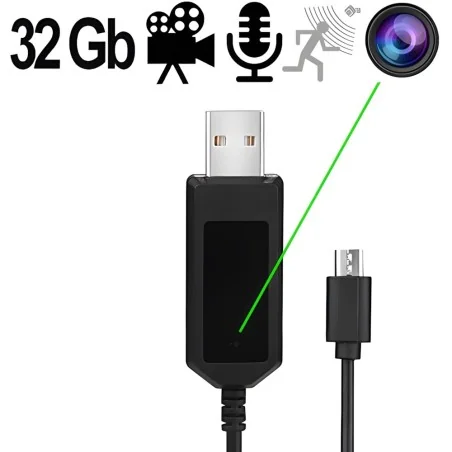 HD SpyCam im Handy-Ladekabel, 32 GB - Spionagekameras - Bild 1