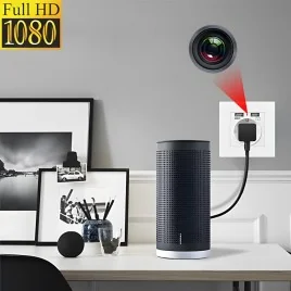 IP-HD-Spycam in Wandsteckdose, 2xUSB