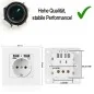 IP-HD-Spycam in Wandsteckdose, 2xUSB