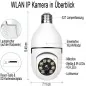 WIFI HD-SpyCam in Schwenk-LED-Lampe