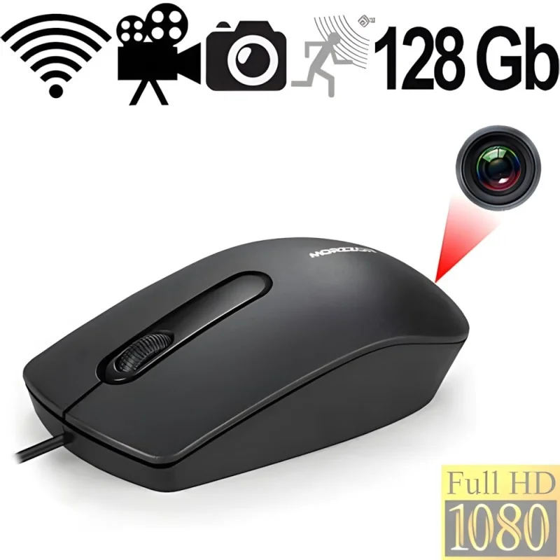 IP-HD-Spycam in PC-Maus, 128 Gb